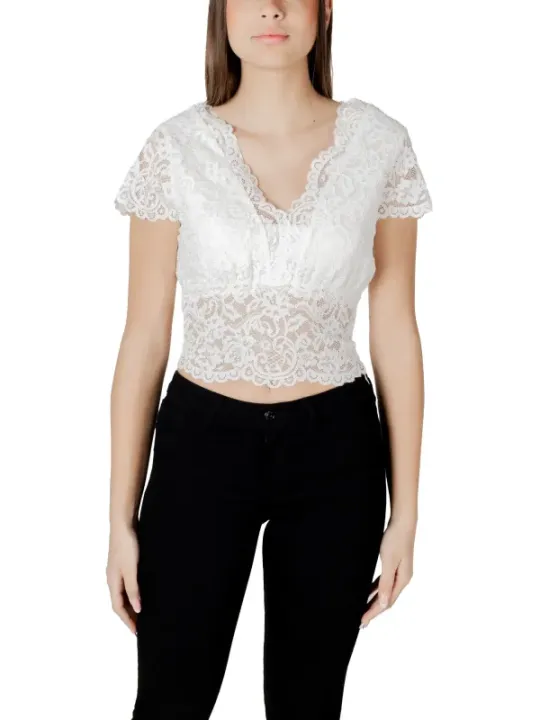 "Morgan De Toi Tops im Sale | Morgan De Toi V-Ausschnitt Spitzen-Top für Damen online kaufen"|Planet-Deluxe