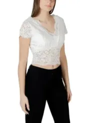 "Morgan De Toi Tops im Sale | Morgan De Toi V-Ausschnitt Spitzen-Top für Damen online kaufen"|Planet-Deluxe