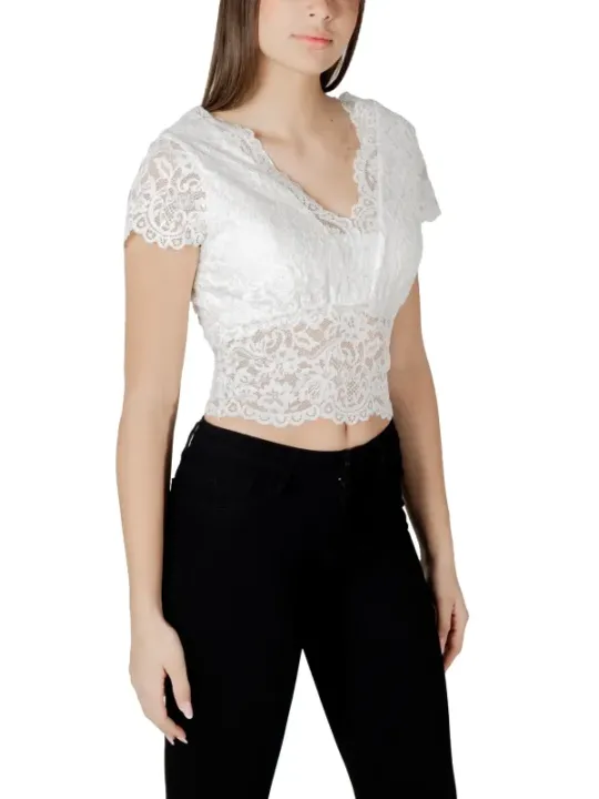 "Morgan De Toi Tops im Sale | Morgan De Toi V-Ausschnitt Spitzen-Top für Damen online kaufen"|Planet-Deluxe