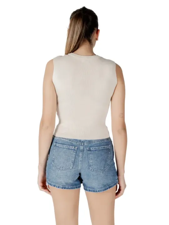 "Jacqueline De Yong Tops im Sale | Jacqueline De Yong Beige Sleeveless Top online kaufen"|Planet-Deluxe