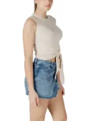 "Jacqueline De Yong Tops im Sale | Jacqueline De Yong Beige Sleeveless Top online kaufen"|Planet-Deluxe