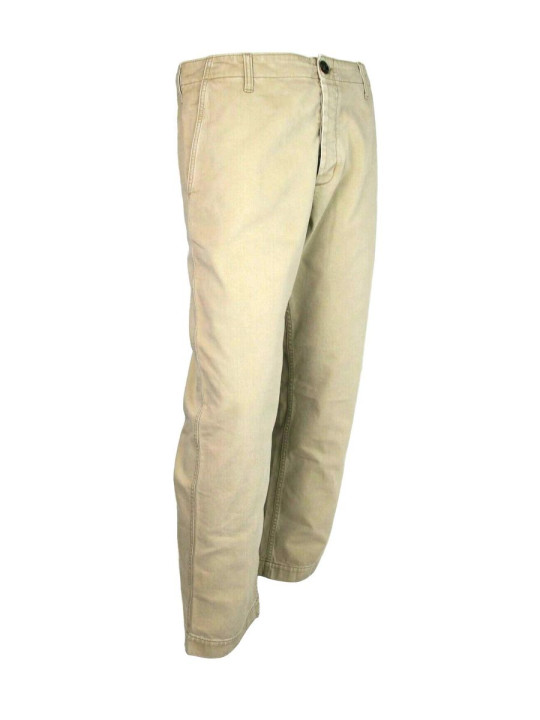 Jeans & Pants Light Brown Washed Cotton Pant Gucci Print 680,00 €  | Planet-Deluxe