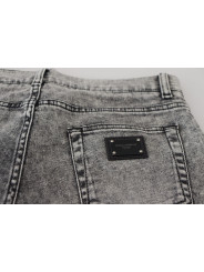 Jeans & Pants Chic Slim Fit Gray Denim 850,00 € 8050249420468 | Planet-Deluxe