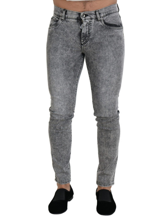 Jeans & Pants Chic Slim Fit Gray Denim 850,00 € 8050249420468 | Planet-Deluxe