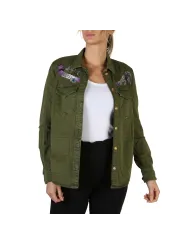 Grüne Jacke mit Goldknöpfen