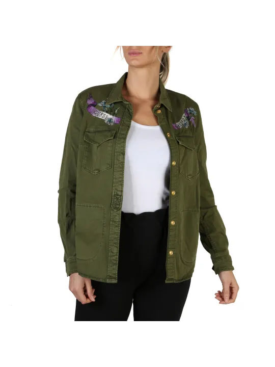 Grüne Jacke mit Goldknöpfen