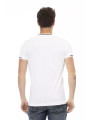 T-Shirts Elegant White Tee with Artful Front Print 60,00 € 8055358419402 | Planet-Deluxe
