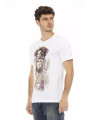 T-Shirts Chic White Short Sleeve Printed Tee 60,00 € 8056641286428 | Planet-Deluxe