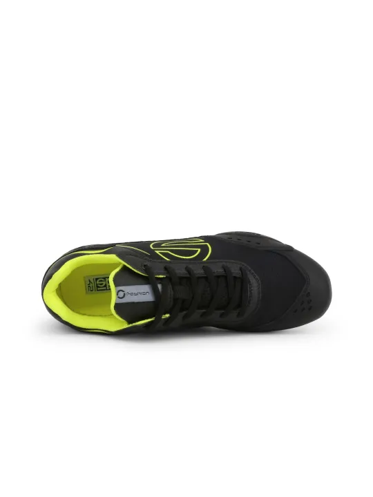 Schwarze Sparco Sport-Sneakers mit Neon.
