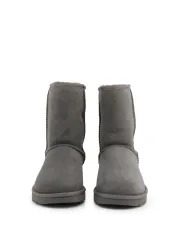Graue UGG Stiefel kurze Wildlederoptik