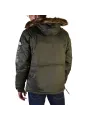 Grüne Herrenjacke mit Kapuze
