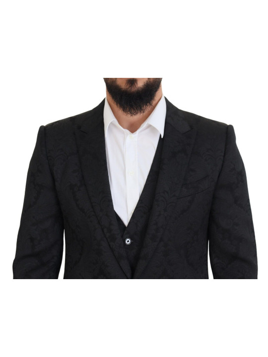 Suits Elegant Black Martini Suit Jacket &amp Vest Ensemble 3.440,00 € 8054319238502 | Planet-Deluxe