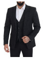 Suits Elegant Black Martini Suit Jacket &amp Vest Ensemble 3.440,00 € 8054319238502 | Planet-Deluxe