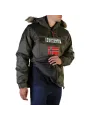 Grüne Herrenjacke mit Kapuze
