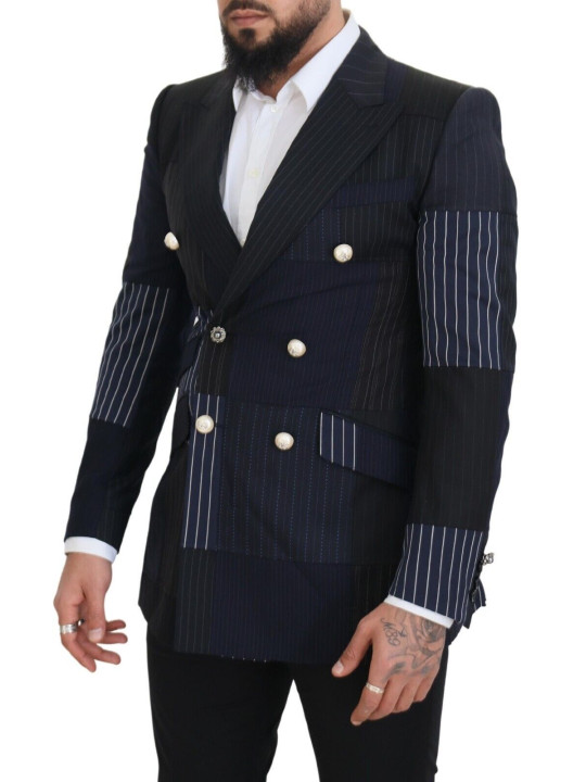 Blazers Elegant Navy Double Breasted Wool Blazer 4.830,00 € 8057142447875 | Planet-Deluxe