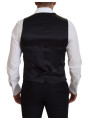 Vests Elegant Black Single-Breasted Dress Vest 770,00 € 8058990110393 | Planet-Deluxe