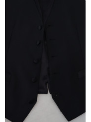 Vests Elegant Black Single-Breasted Dress Vest 770,00 € 8058990110393 | Planet-Deluxe