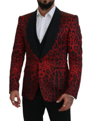 Suits Radiant Red Leopard Print Three Piece Suit 3.820,00 € 8057142549937 | Planet-Deluxe