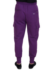 Jeans & Pants Elegant Purple Cotton Cargo Sweatpants 840,00 € 8057142437166 | Planet-Deluxe