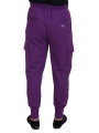 Jeans & Pants Elegant Purple Cotton Cargo Sweatpants 840,00 € 8057142437166 | Planet-Deluxe