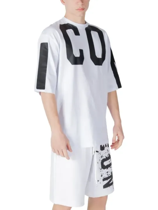 "Icon T-Shirts im Sale | Icon Summer Tee - Weißes Baumwollshirt mit Print für warme Tage online kaufen"|Planet-Deluxe