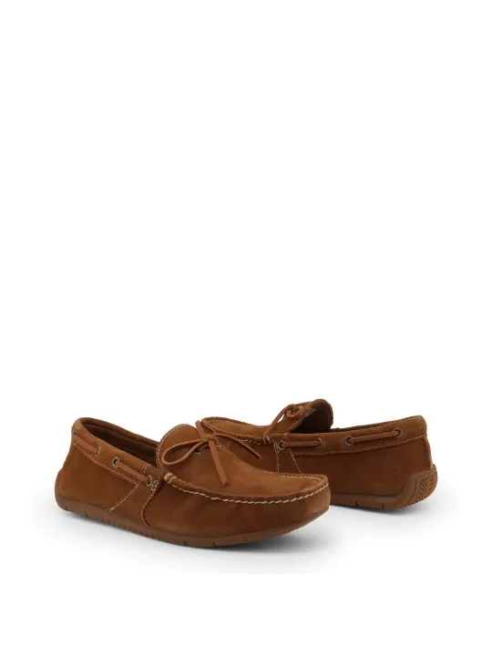 Braune Timberland Leder Mokassins Schleife