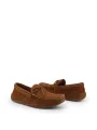 Braune Timberland Leder Mokassins Schleife