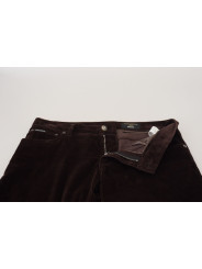 Jeans & Pants Elegant Brown Silk Blend Trousers 940,00 € 8050246182772 | Planet-Deluxe