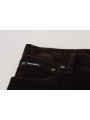 Jeans & Pants Elegant Brown Silk Blend Trousers 940,00 € 8050246182772 | Planet-Deluxe