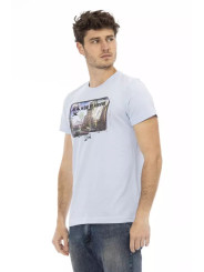 T-Shirts Elevated Casual Light Blue Tee for Men 60,00 € 8055358417873 | Planet-Deluxe