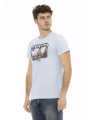 T-Shirts Elevated Casual Light Blue Tee for Men 60,00 € 8055358417873 | Planet-Deluxe