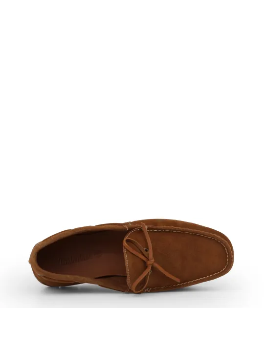 Braune Timberland Leder Mokassins Braun