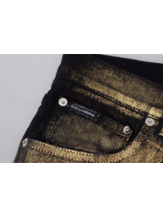 Jeans & Pants Elegant Black Gold Dust Jeans 1.400,00 € 8057142227279 | Planet-Deluxe