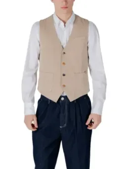 "Gianni Lupo Herrenweste Beige – Stilvoll & Vielseitig"