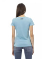 Tops & T-Shirts Chic Light Blue Short Sleeve Tee with Print 60,00 € 8056641254885 | Planet-Deluxe