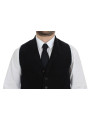 Vests Elegant Black Manchester Dress Vest 440,00 € 8050246186626 | Planet-Deluxe