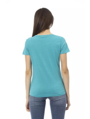 Tops & T-Shirts Elegant Short Sleeve Light Blue Tee 60,00 € 8056641253031 | Planet-Deluxe