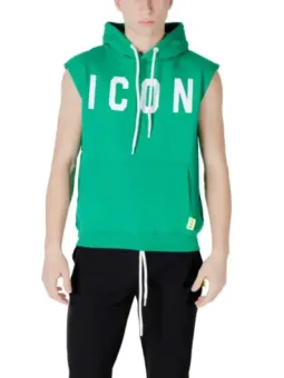 "Herren Icon Fleece Hoodie Grün - Bequem & Stilvoll"