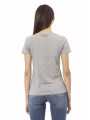 Tops & T-Shirts Chic Gray Cotton Blend Tee with Artistic Print 60,00 € 8056641251730 | Planet-Deluxe
