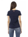 Tops & T-Shirts Chic Blue Short Sleeve Round Neck Tee 60,00 € 8056641251617 | Planet-Deluxe