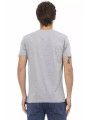 T-Shirts V-Neck Cotton Blend Tee in Sleek Gray 60,00 € 8056641279765 | Planet-Deluxe