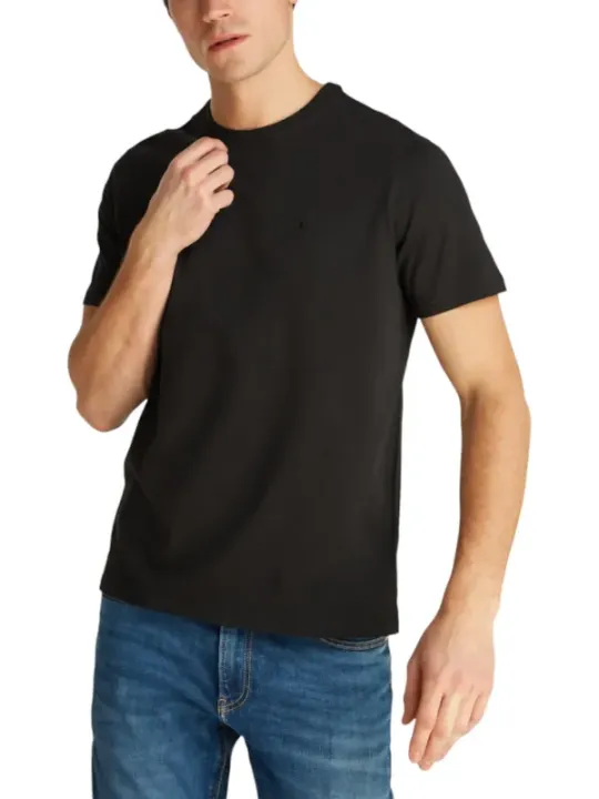 "Calvin Klein Jeans T-Shirts im Sale | Calvin Klein Herren T-Shirt Schwarz Baumwolle Basic online kaufen"|Planet-Deluxe