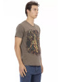 T-Shirts Chic V-Neck Short Sleeve Tee in Brown Hue 60,00 € 8056641279529 | Planet-Deluxe