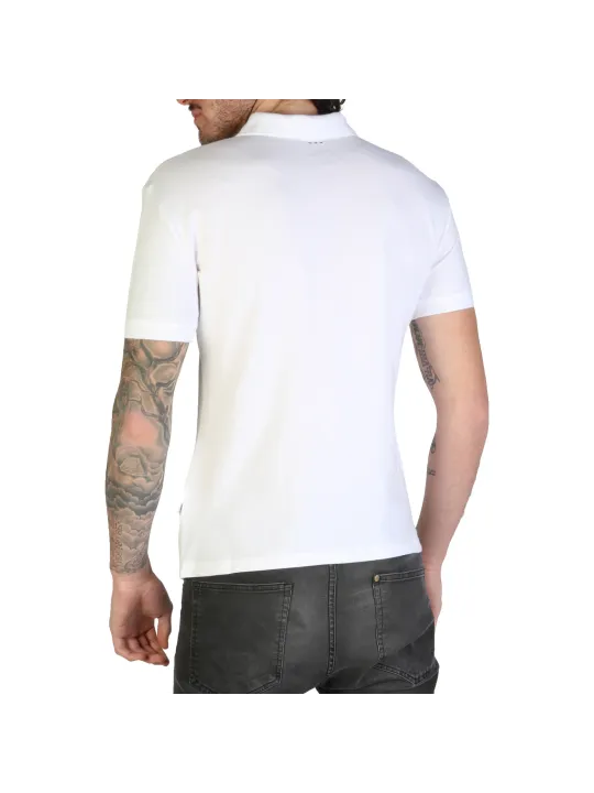 Weißes Napapijri Stretch Polohemd Herren