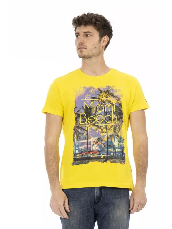 T-Shirts Sunshine Yellow Cotton Blend T-Shirt 60,00 € 8056641265270 | Planet-Deluxe