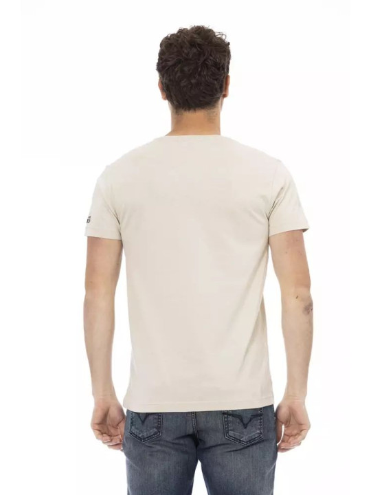 T-Shirts Beige Short Sleeve Cotton Blend Tee 60,00 € 8056641261753 | Planet-Deluxe