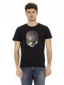 T-Shirts Elevated Casual Black Tee - Short Sleeve & Round Neck 60,00 € 8056641262354 | Planet-Deluxe