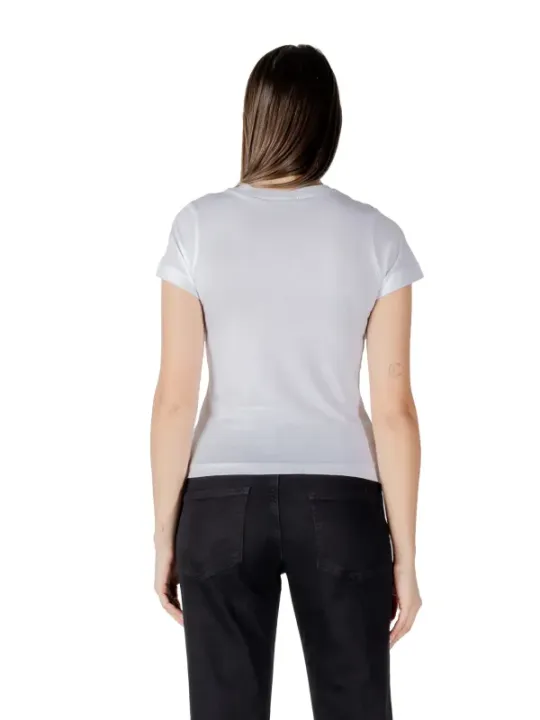 "Guess Active T-Shirts im Sale | Guess Active Damen T-Shirt Weiß Frühling/Sommer Strassdetails online kaufen"|Planet-Deluxe