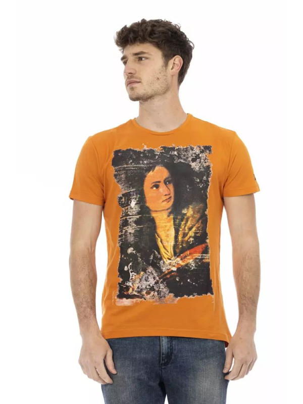T-Shirts Chic Orange Short Sleeve Round Neck Tee 60,00 € 8056641269988 | Planet-Deluxe