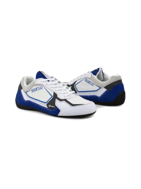 Weiße und blaue Sparco Sneakers